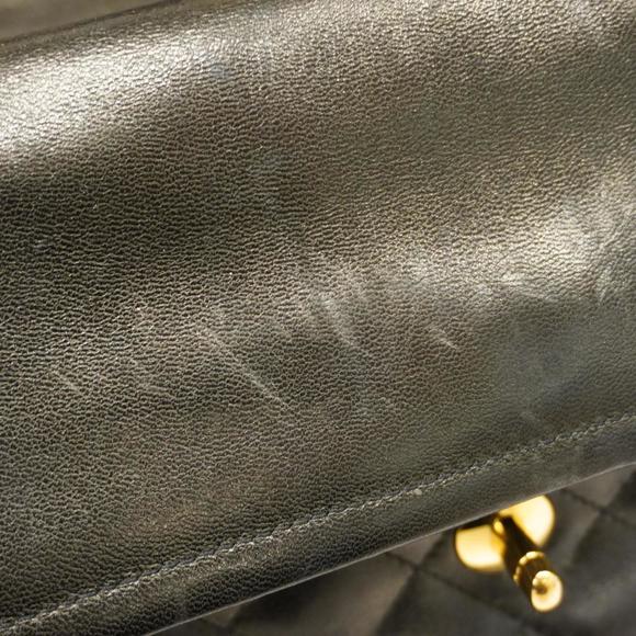 Chanel Shoulder Bag Matelasse Paris Limited W Flap Chain Lambskin Black Gold ... - Picture 12 of 15